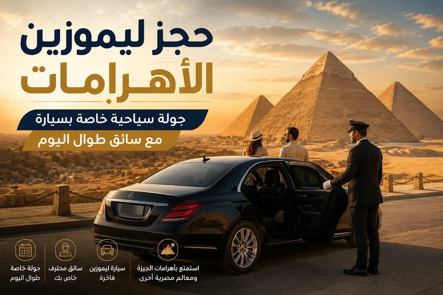 Pyramids Limousine Booking: A Private Tour with a Car and Driver Waiting All Day