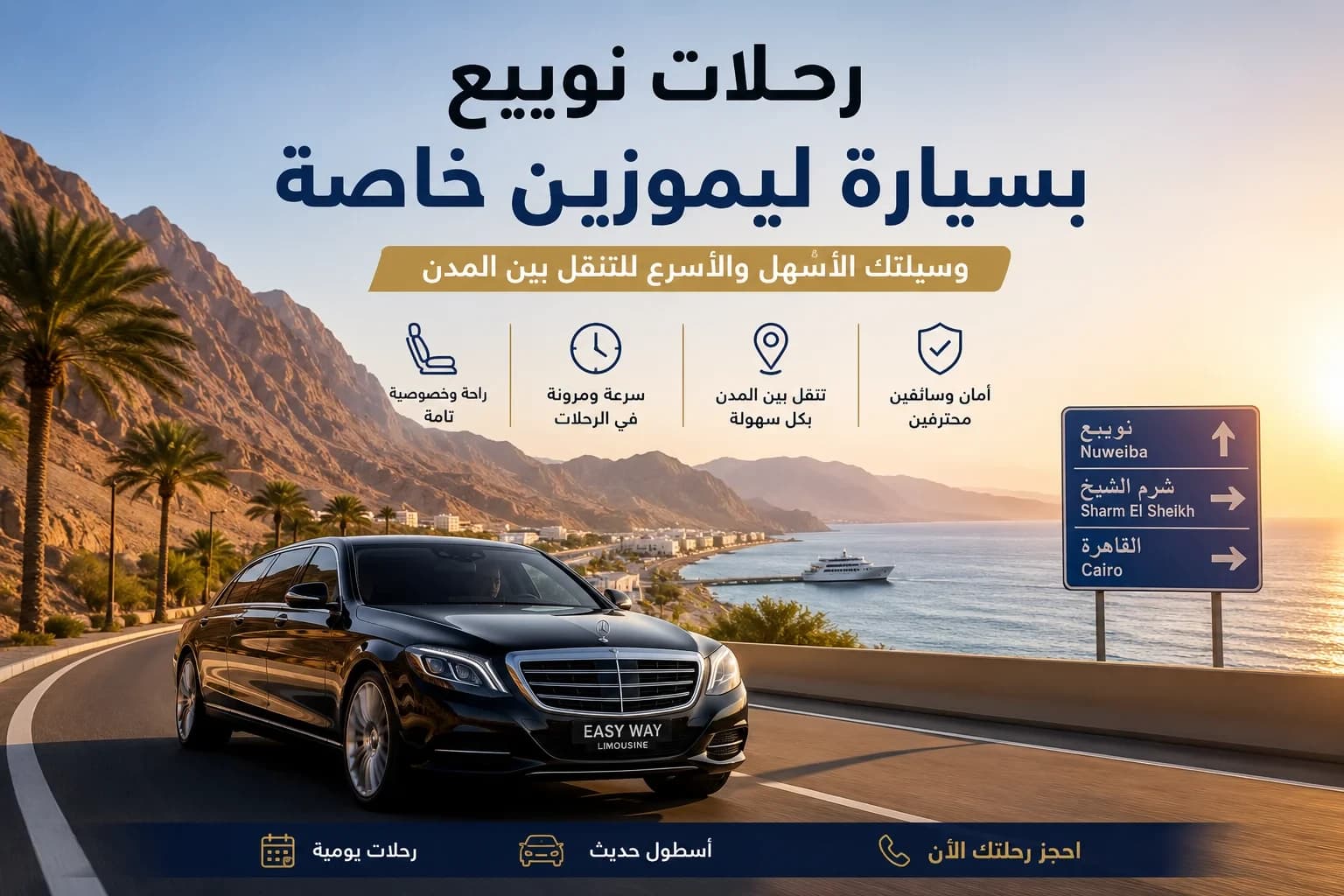 Nuweiba Trips by Private Limousine: The Easiest and Fastest Way to Travel Between Cities