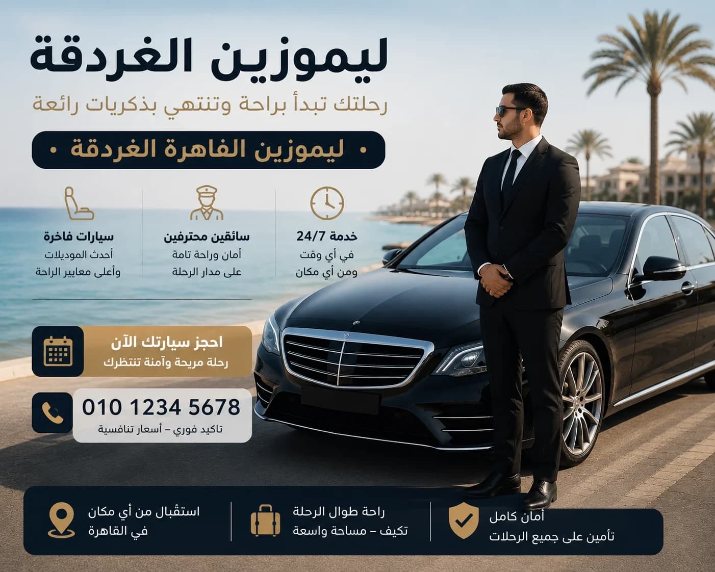 ليموزين الغردقة | اسعار ليموزين القاهرة الغردقة وحجز السيارة