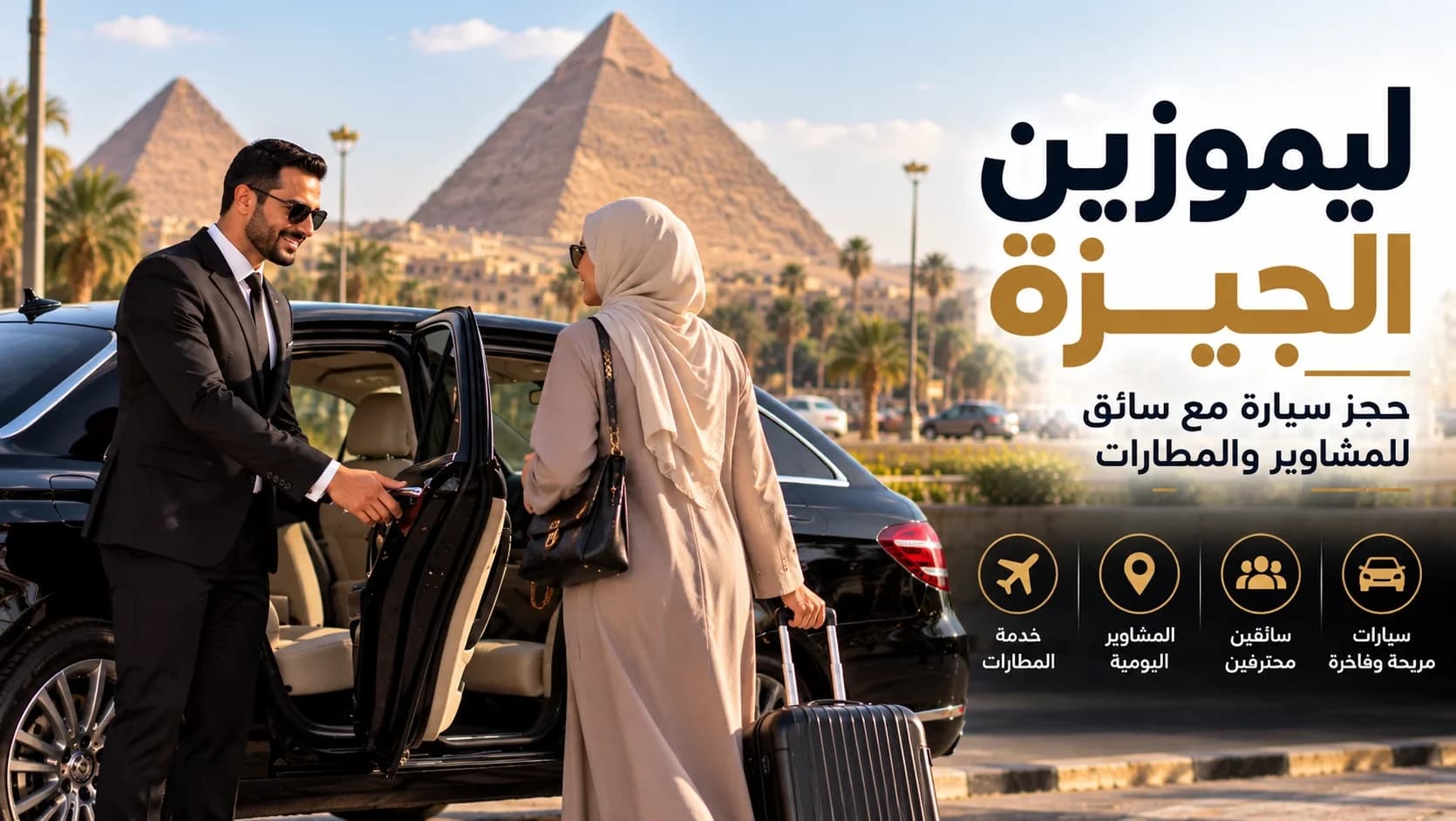 Giza Limousine Service | Book a Car with a Driver for Local Trips and Airport Transfers