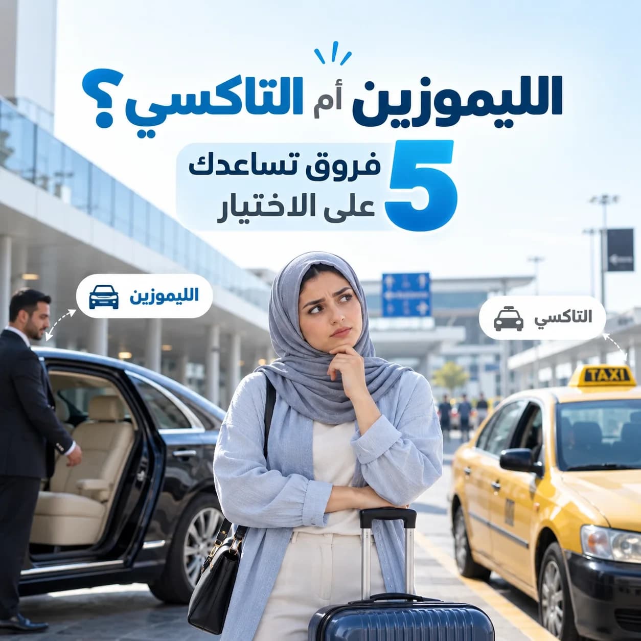 الليموزين أم التاكسي؟ 5 فروق تساعدك على الاختيار